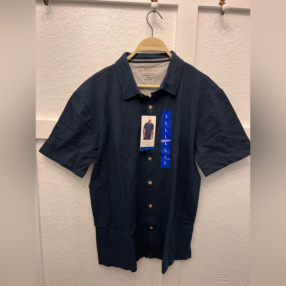 Weatherproof Vintage Men's Short Sleeve Button Up Shirt